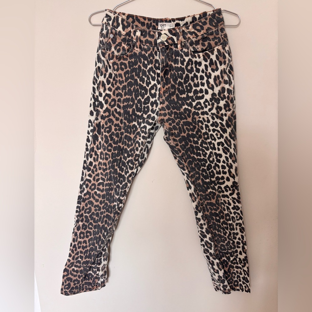 Oat New York Leopard Print Jeans - Brown and Black